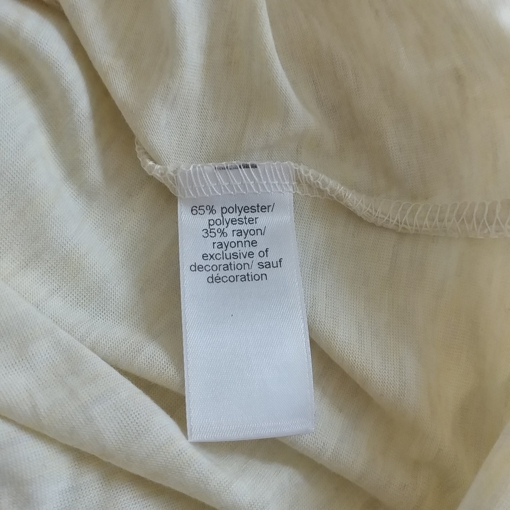 Cross front top lace crochet tassel tie deep v - Picture 6 of 7